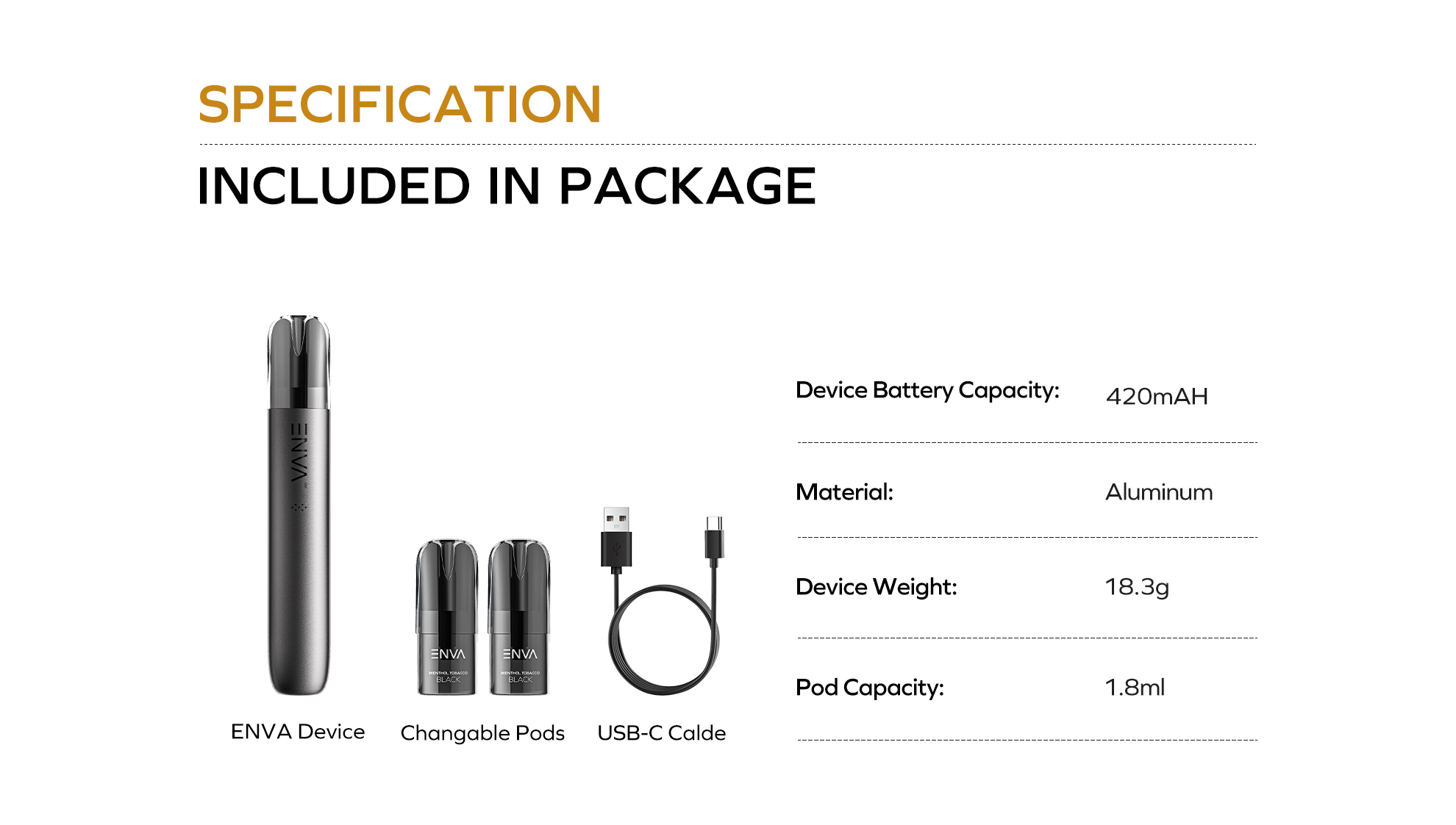ENVA Prime specification