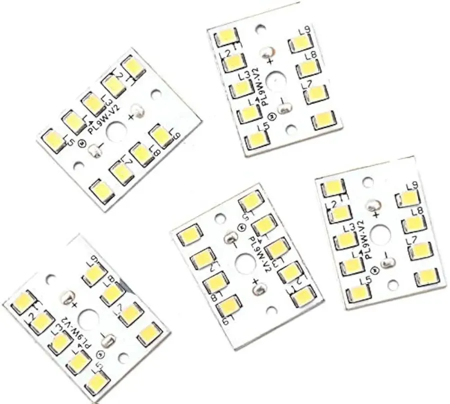 Packaged 9W MCPCB LED.