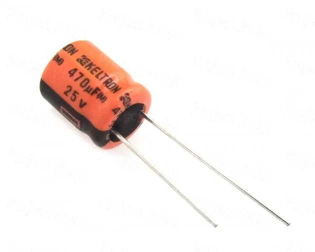 Various Keltron electrolytic capacitors.