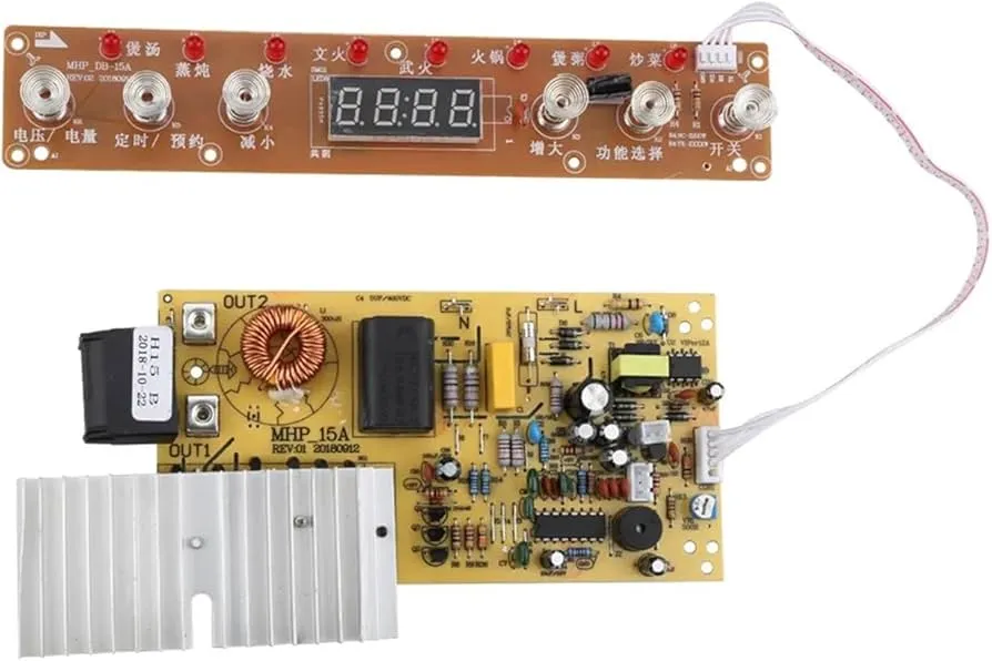 A brand new induction cooker circuit board.
