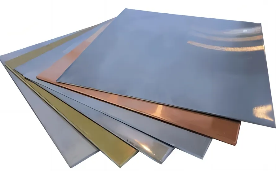 Various raw materials used in manufacturing a PCB.
