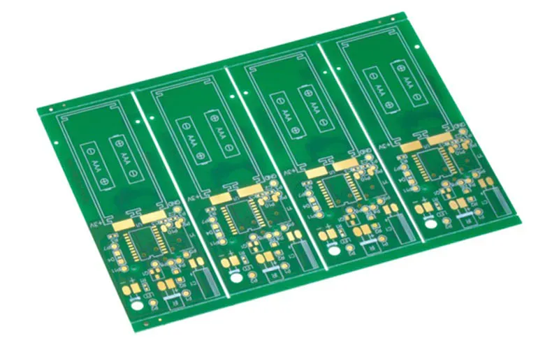 A large quantity of PCB boards stacked together.
