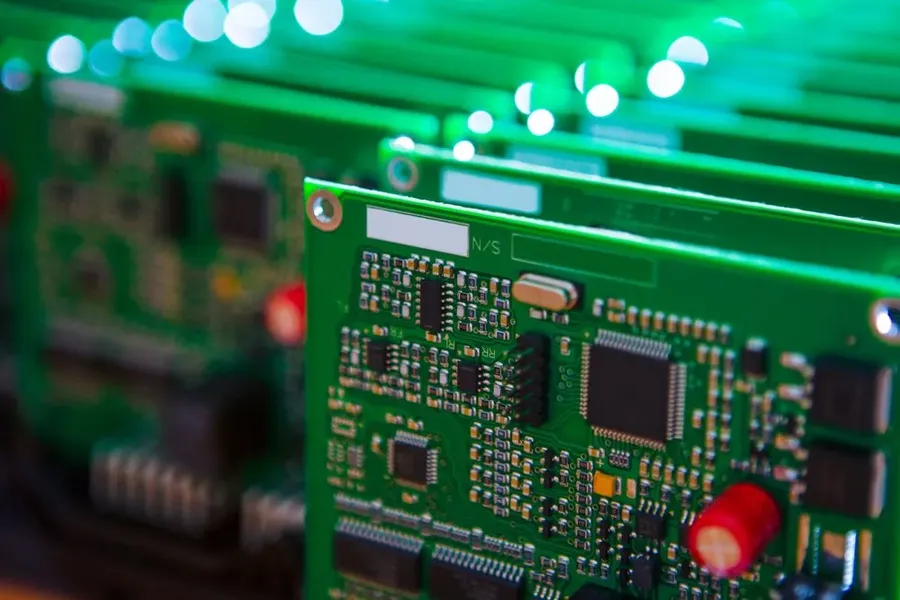 A comparison of PCB boards with different thicknesses.