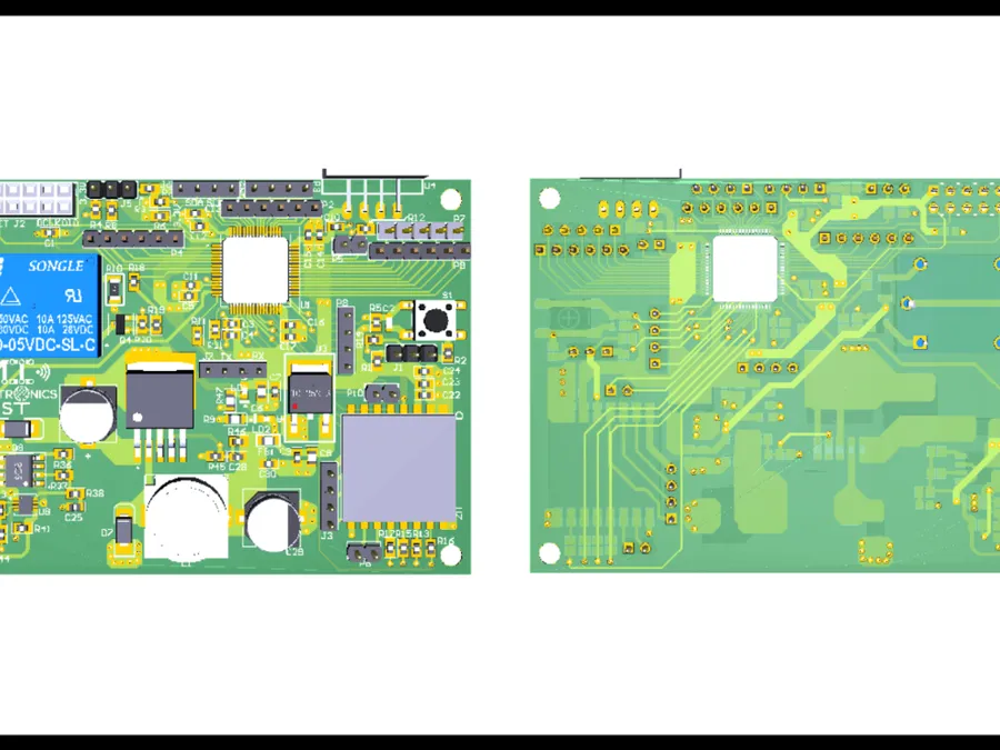 A collection of different PCB design projects showcasing the company's work.