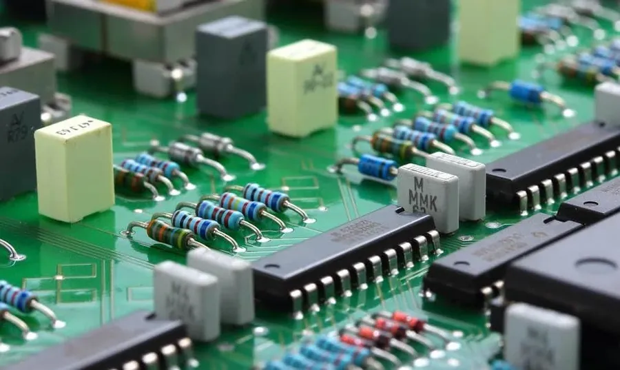 Collage showing logos or interfaces of different PCB assembly service providers.