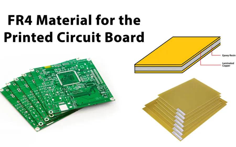A sample of FR4 material used for PCB fabrication.