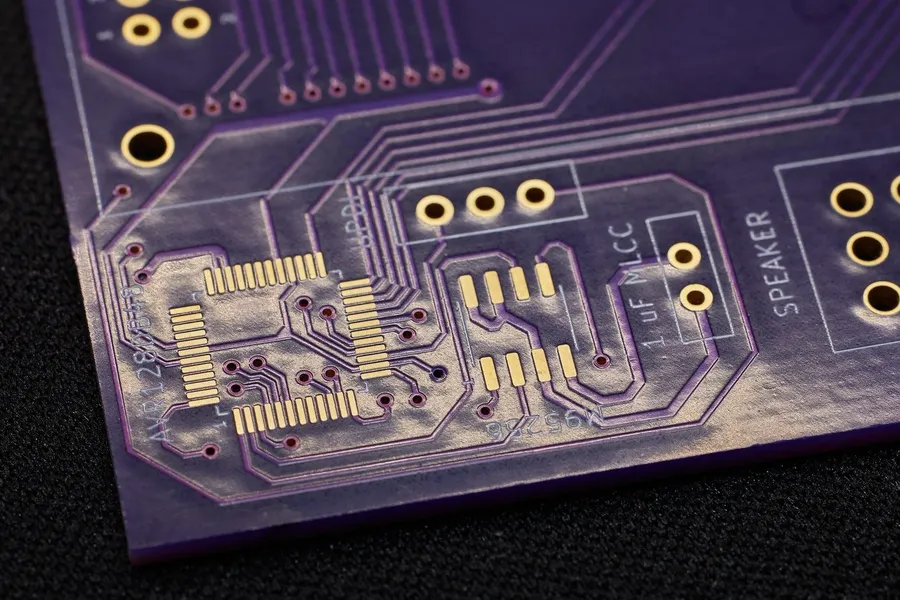 A side-by-side comparison of PCBs from different manufacturers.