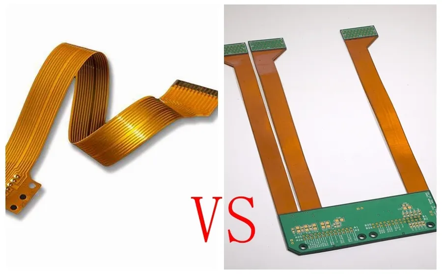 Different types of flexible circuit boards shown side by side.