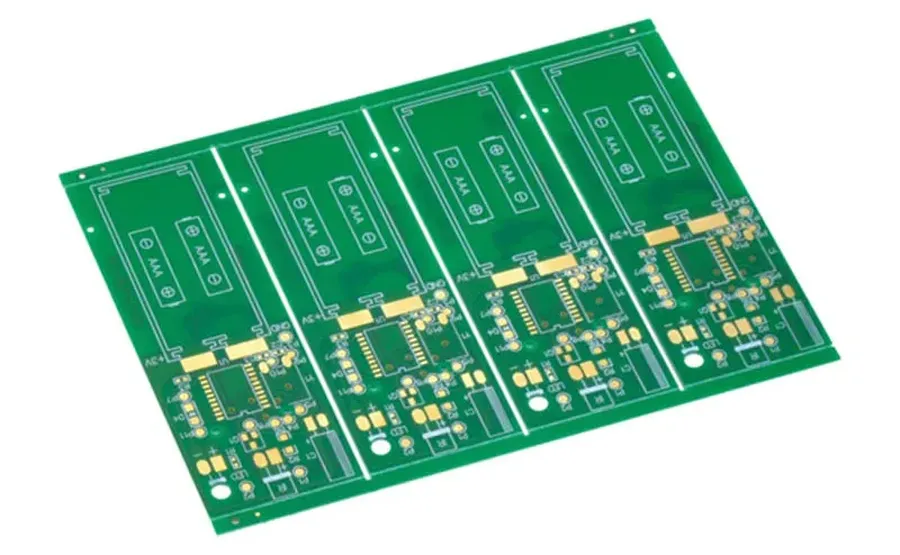 A large quantity of PCBs stacked for bulk production.