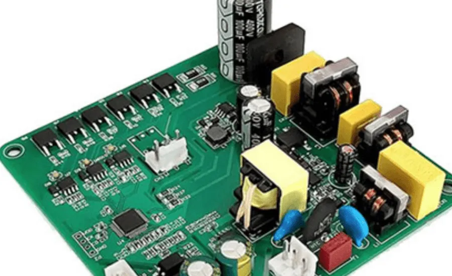 A close-up of a high-frequency PCB manufactured by TTM.