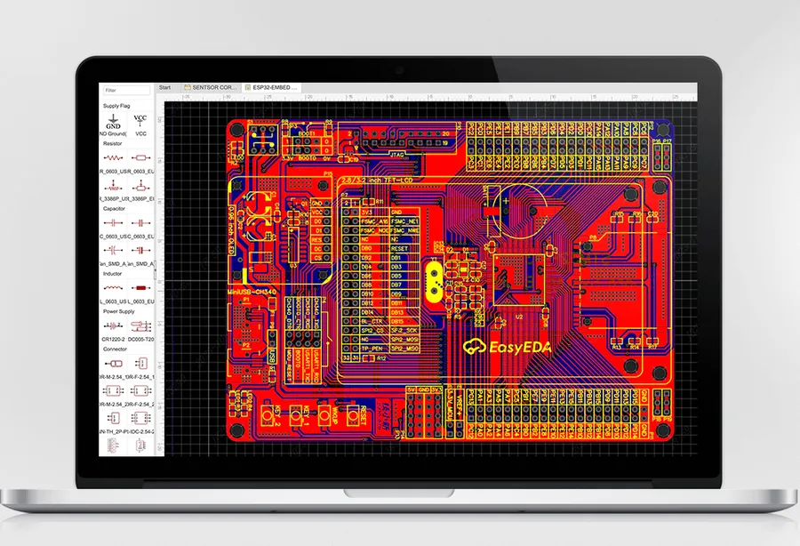 A screenshot of the JLCPCB website showing the PCB ordering page.
