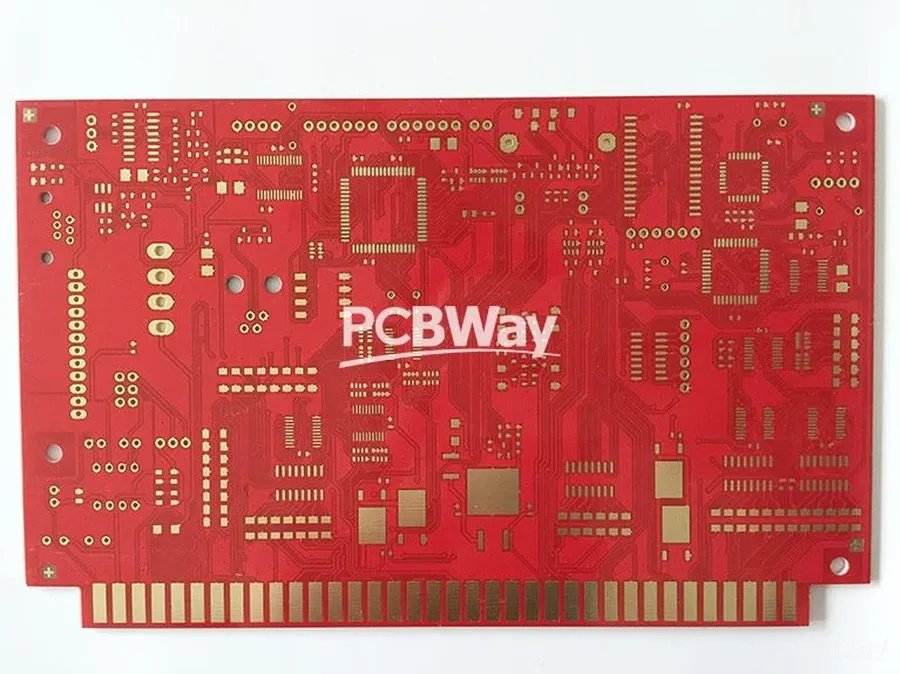 A circuit board manufactured by PCBWay.
