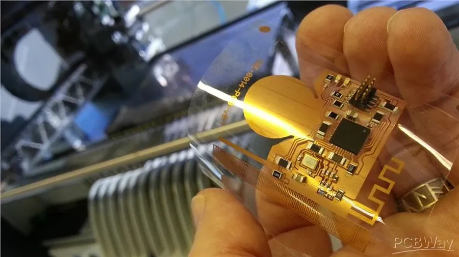 A manufacturing facility producing flexible PCBs.