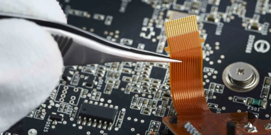 A view of a circuit board manufacturing facility.