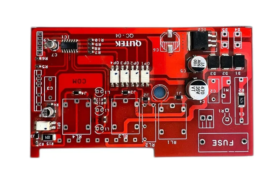 A close-up view of a fully assembled SMD PCB board.