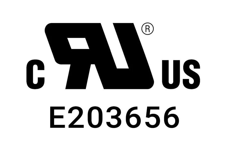 A UL certification mark displayed on a printed circuit board.