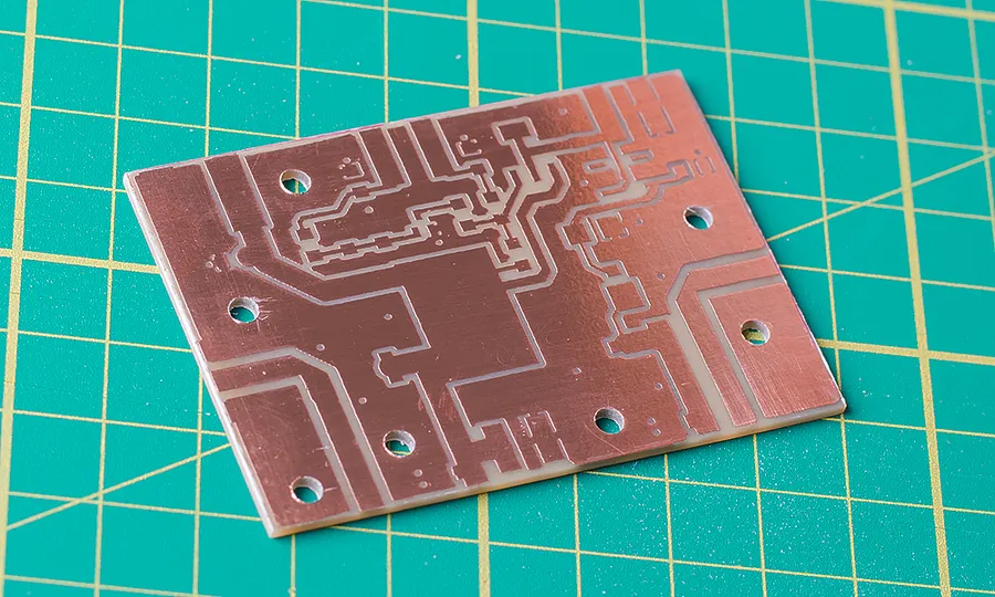 A completed electronic device with the PCB inside.