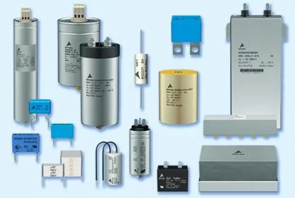 A collection of various EPCOS capacitors.