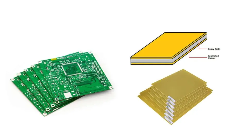 A variety of different printed circuit boards, showcasing various shapes and sizes.