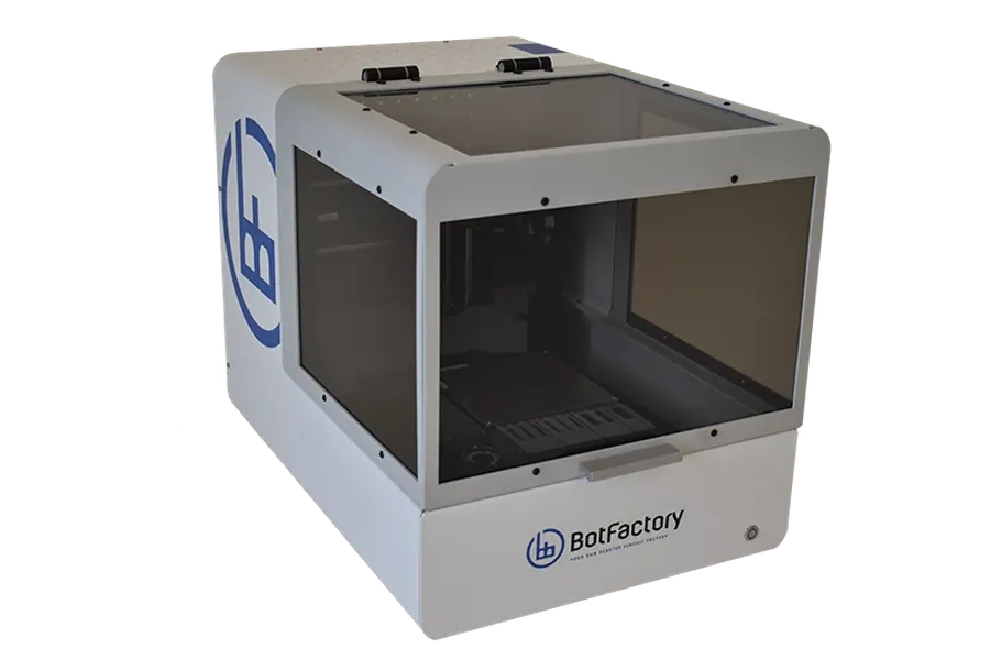 A BotFactory SV2 PCB printer machine