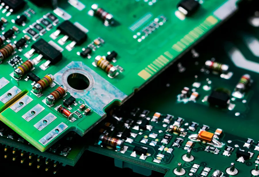 Fully assembled PCB