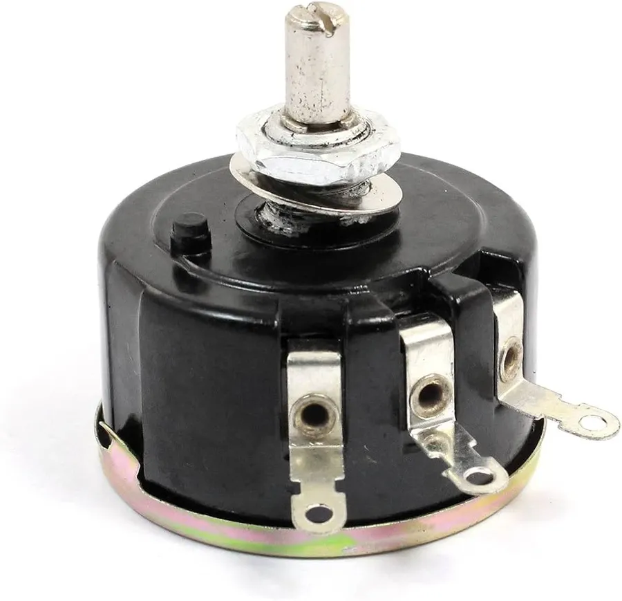 A close up photo of a potentiometer.