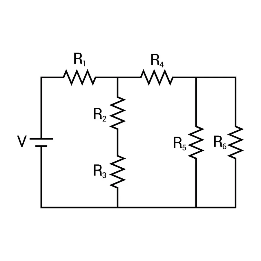 An example of PCB with resistors in circuit design.