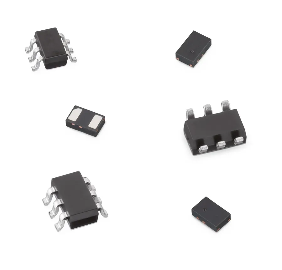 A close-up of a TVS diode, showing its physical form.