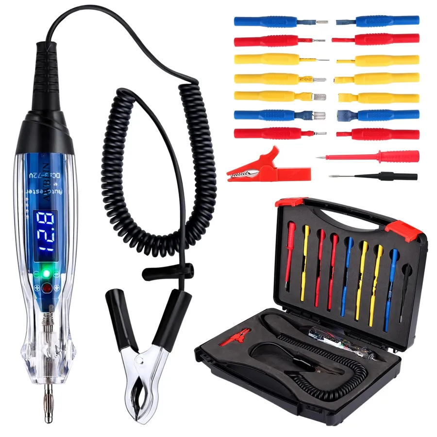 Various electronic testing equipment used in circuit testing.