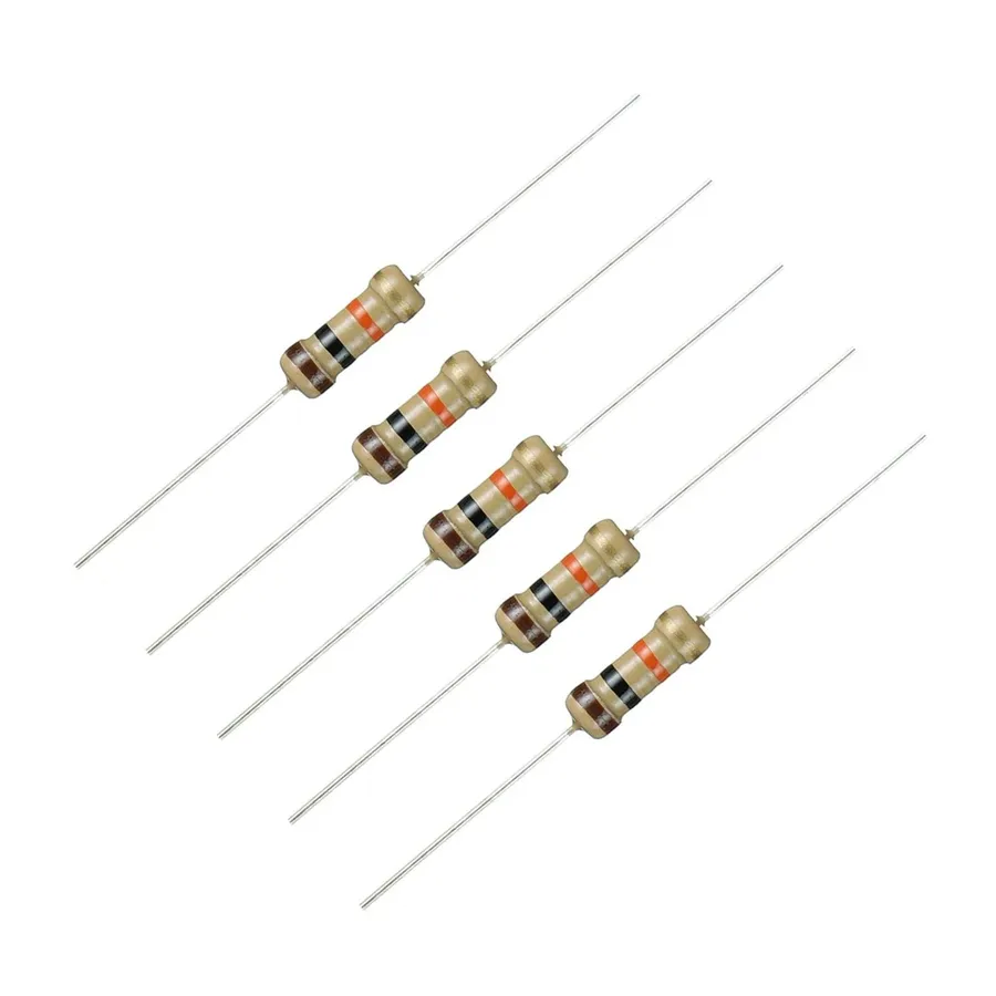 A simple circuit diagram using a 220 ohm resistor.