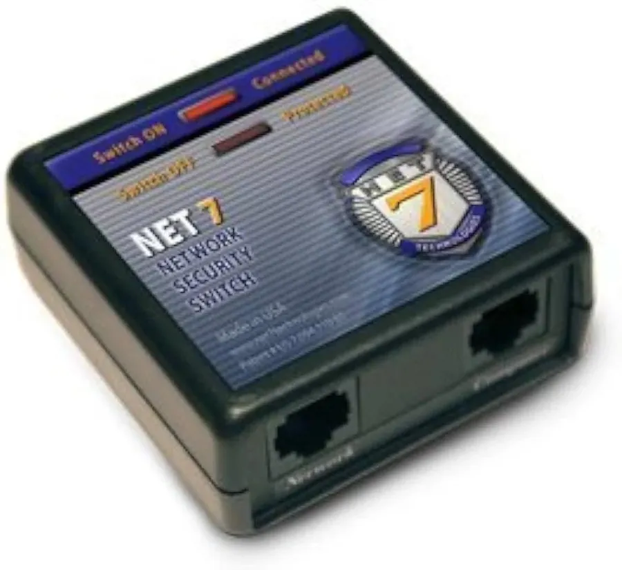 An image of a padlock with a network cable, symbolizing data security.