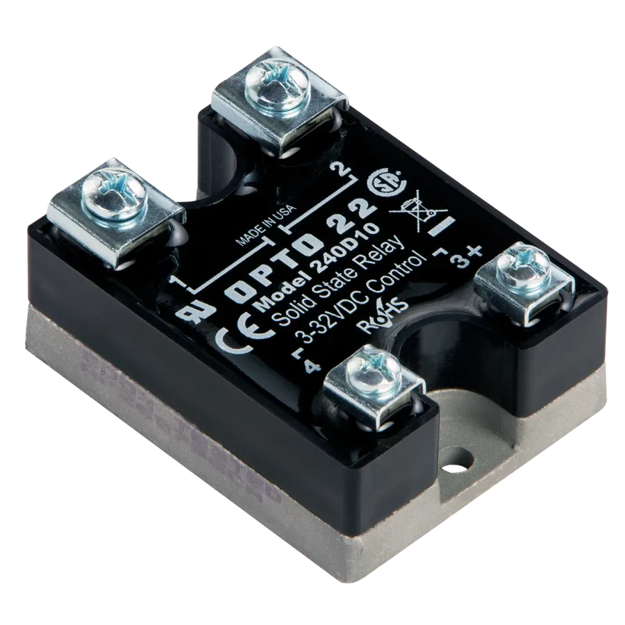 Different types of solid state relays.