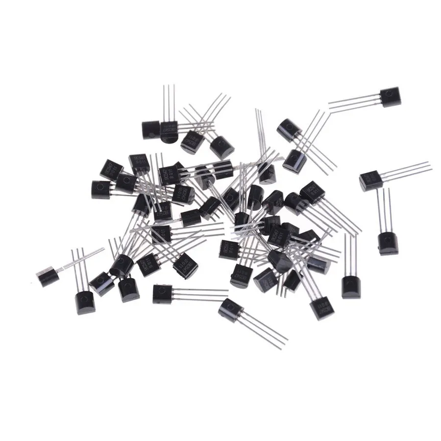 A side-by-side comparison of BC547 transistor variants (A, B, C).