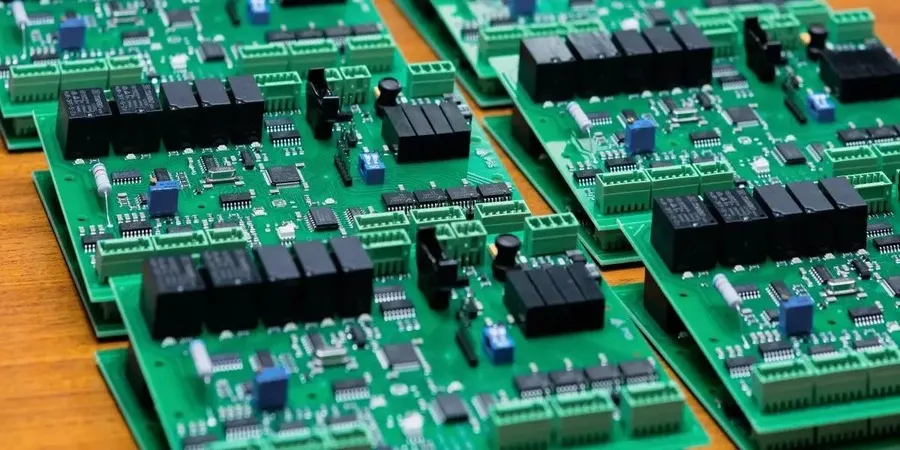 A hand assembling an electronic circuit with a resistor