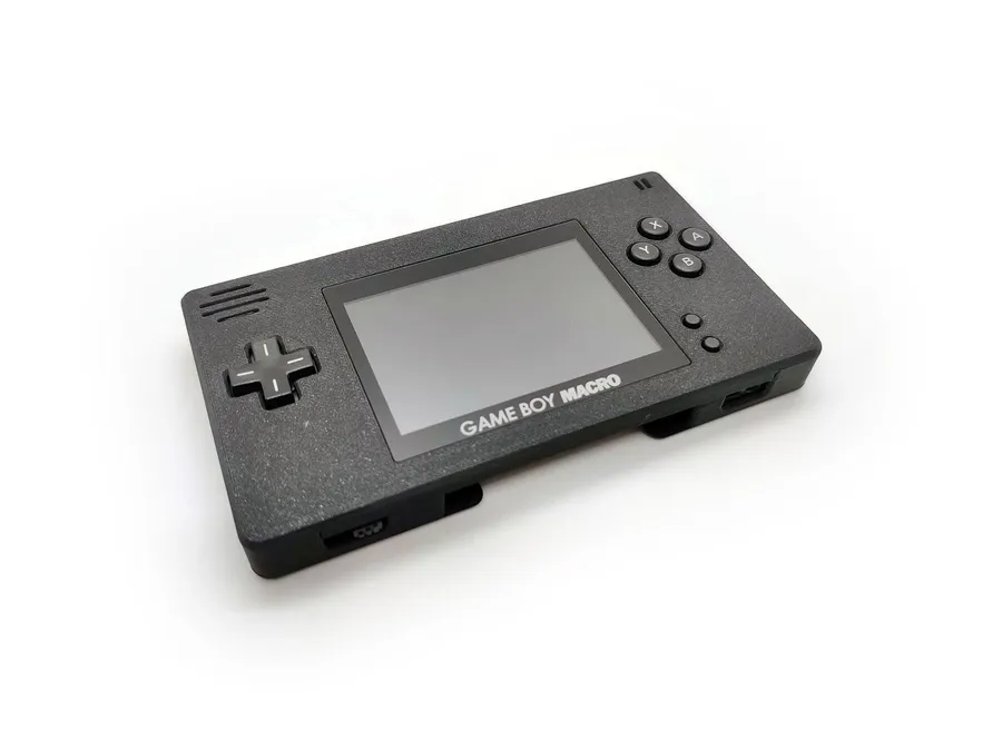 A Game Boy Macro with modifications, possibly including resistors.