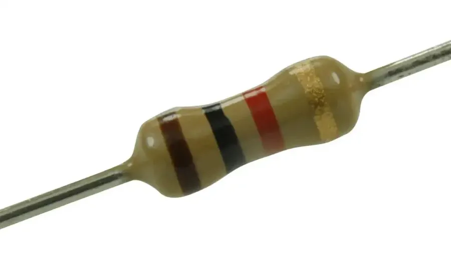 A through-hole 330 ohm resistor.