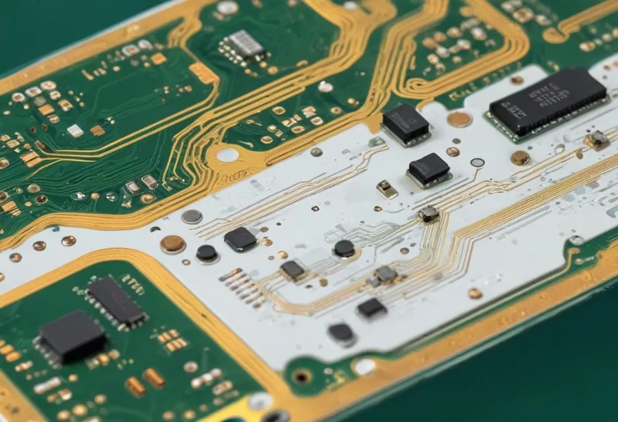 A circuit board designed for high-frequency operation.