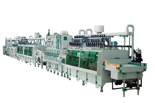 A full view of PCB production line.