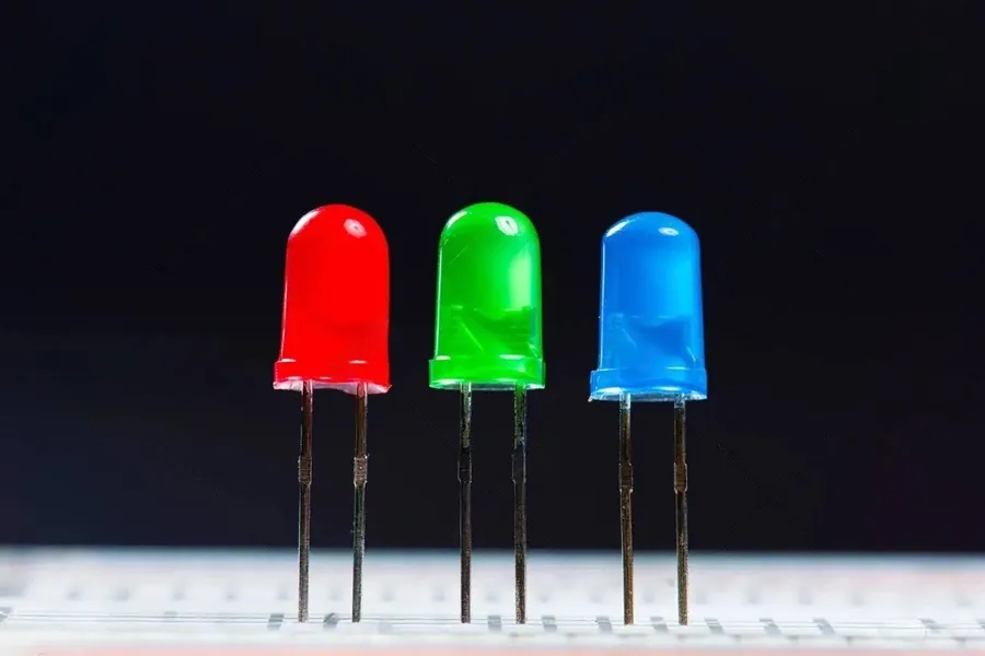 Various types of LEDs.