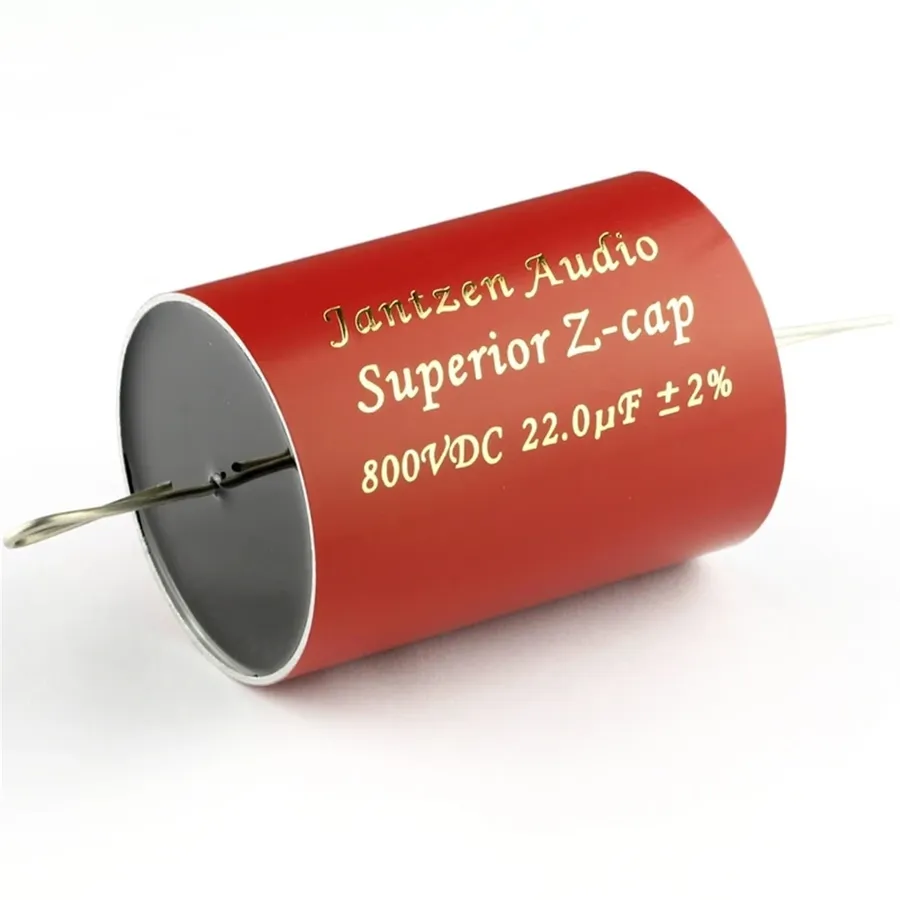 Various sizes of coupling capacitors shown together.