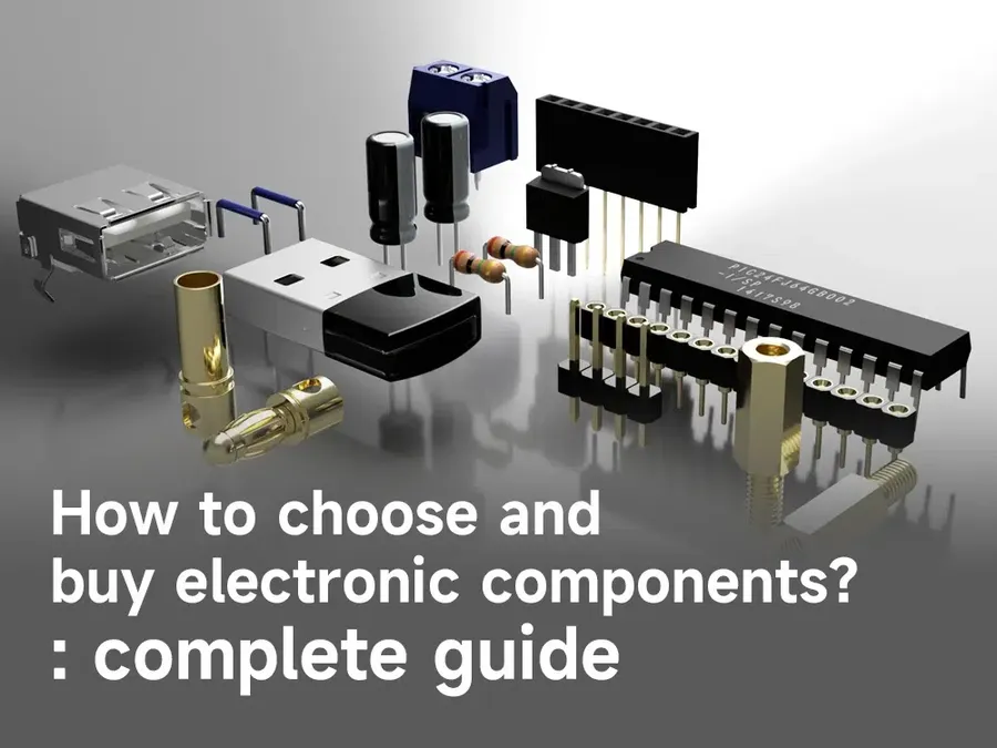 A computer screen displaying an online electronics components store.