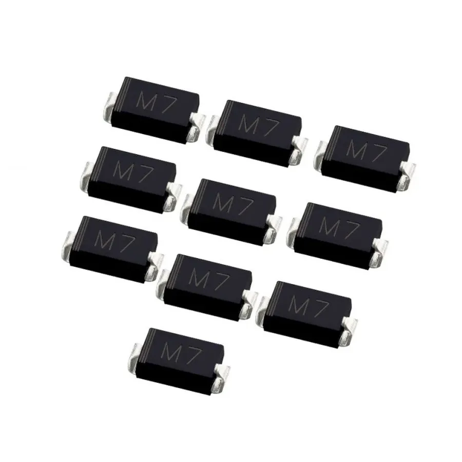 Various packages of M7 diodes.