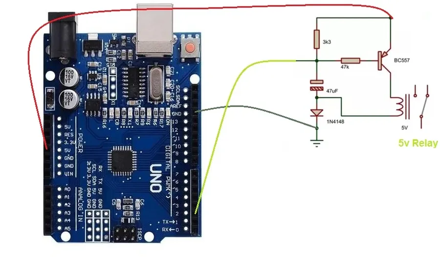 An example electronic circuit utilizing BC557 transistors.