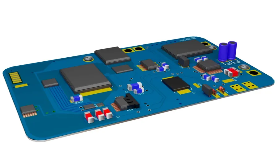 A classroom setting with students learning about PCB design.