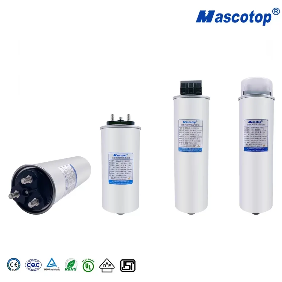 A capacitor used in an industrial application.
