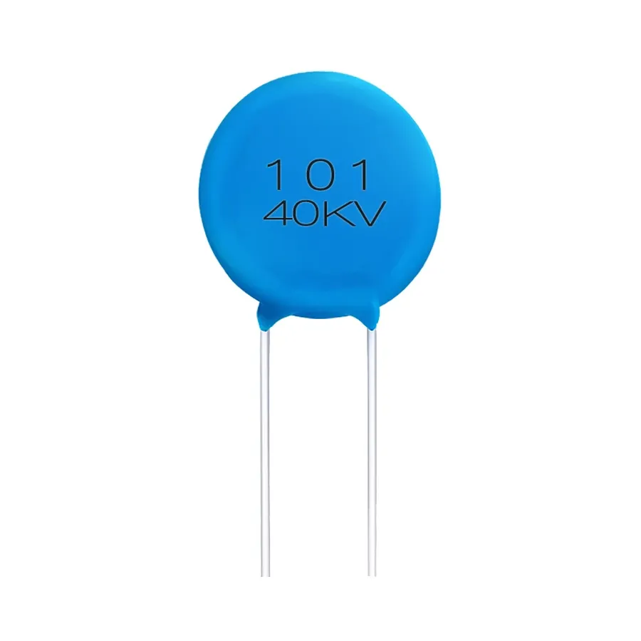 An assortment of ceramic capacitors with different sizes and markings.