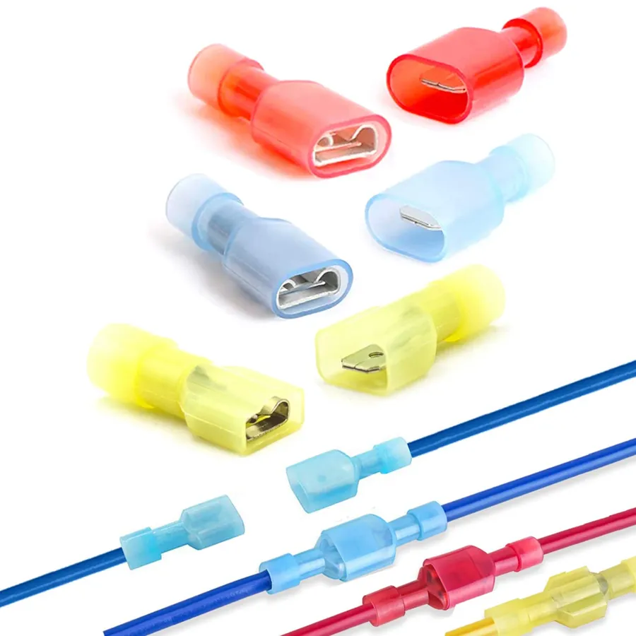 Various types of wire connectors.