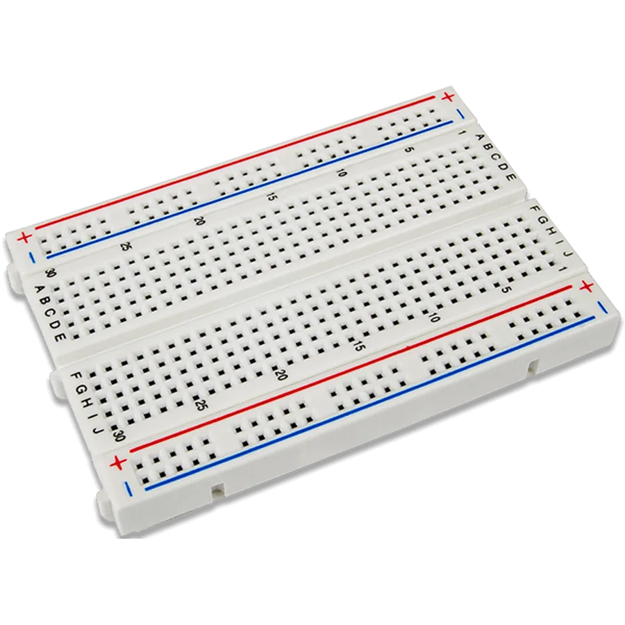 A collection of various sizes of solderless breadboards.