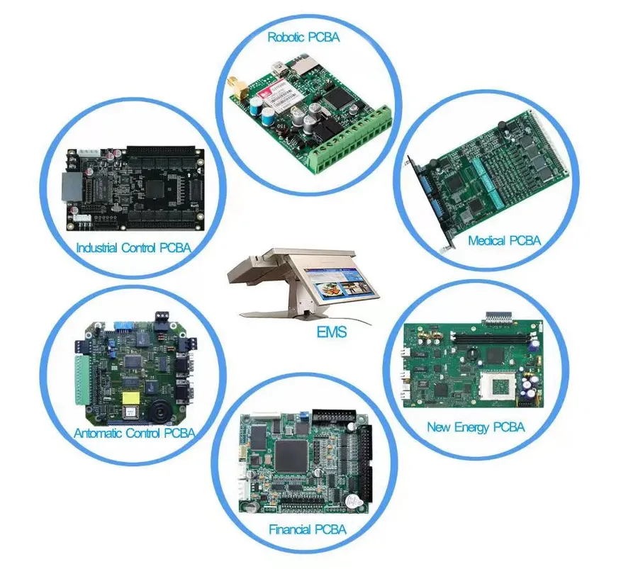 A circuit board from an industrial robot arm.