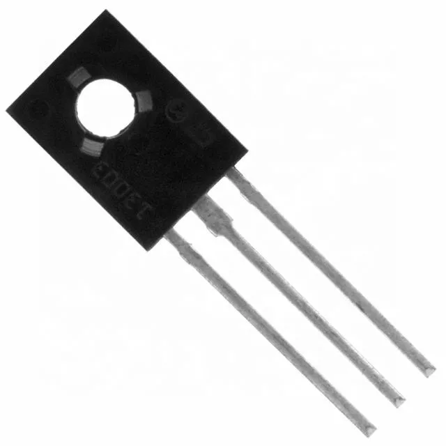 A macro photo highlighting the internal structure of a D882 transistor